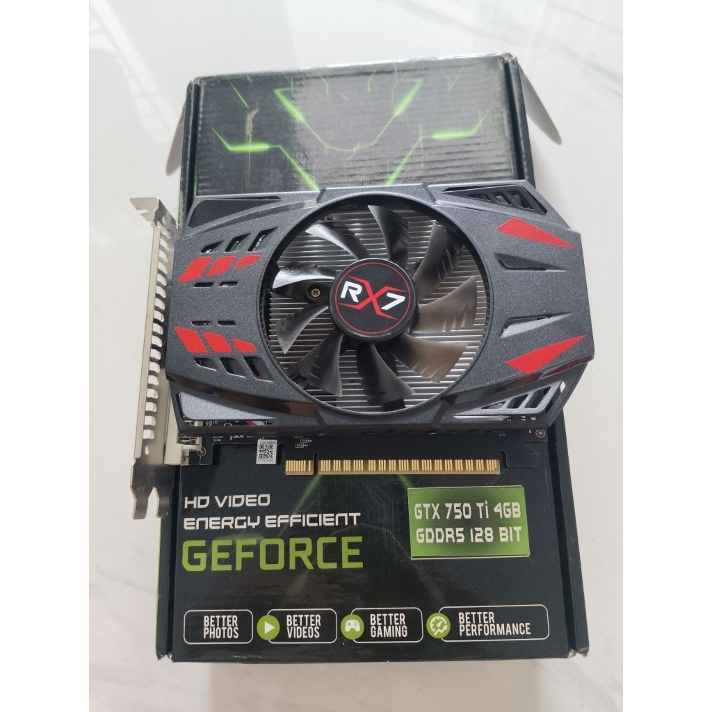 VGA NVIDIA GTX 750 TI 4GB DDR5 128BIT NO PIN POWER