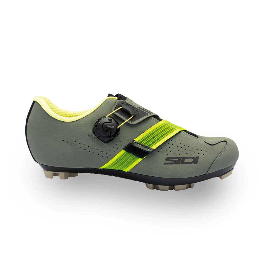 Sidi MTB Aertis Military Yellow - Sepatu Cleat Sidi MTB Aertis