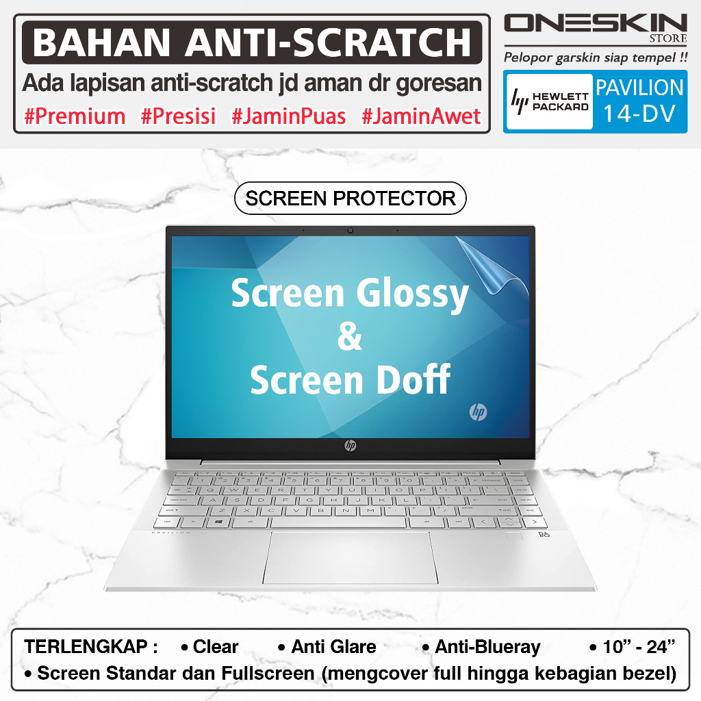 Pelindung Layar Screen Protector Guard Kompatibel dengan HP Pavilion 14-dv dv0065tx dv0066tx dv0067t
