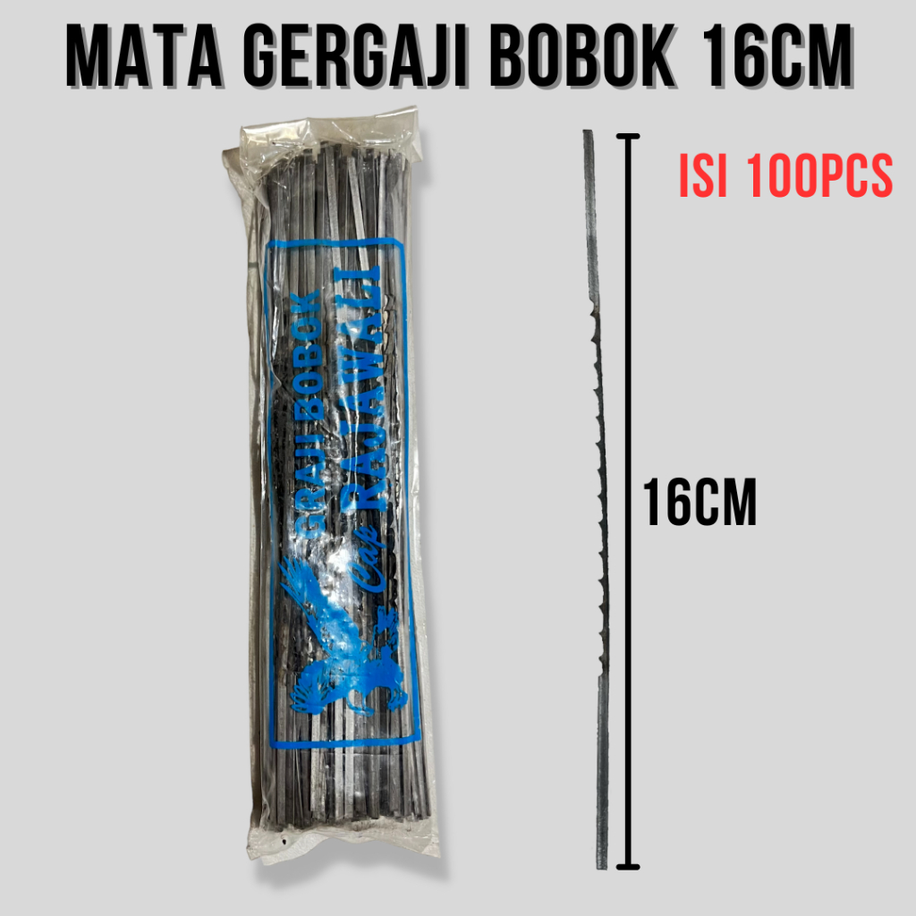Mata Gergaji Ukir Bobok Kayu/Jigsaw Rakitan Scroll Saw Kayu Ongklok Panjang 16CM Kawat 2,2MM/2,4MM