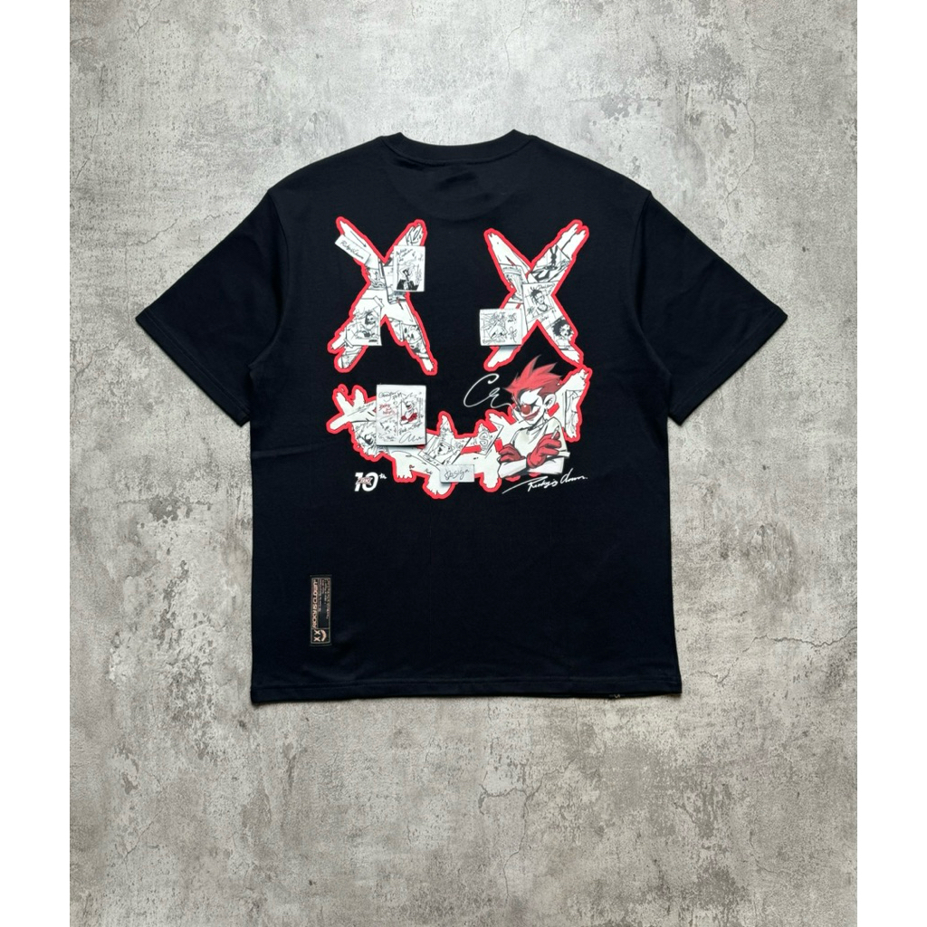 Ricky is clown joker morph black t shirt