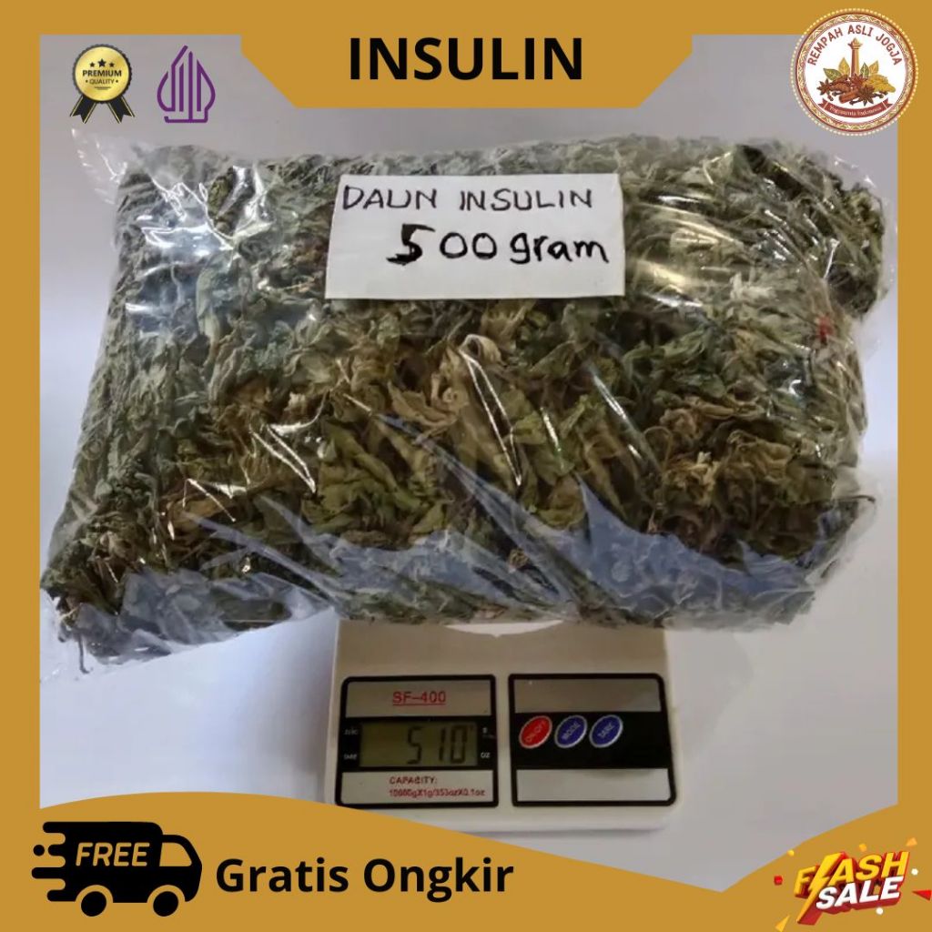 Daun Insulin Kering Premium 500 gram - Daun Insulin Kering untuk Diabetes