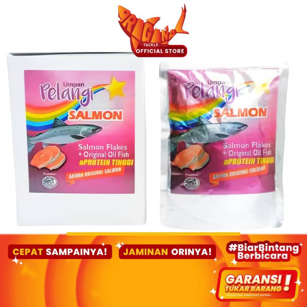 Umpan Pancing Djempol Jempol Amisan Pelangi Salmon