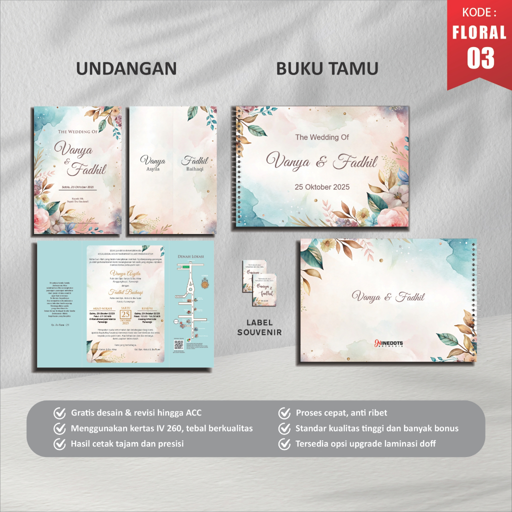 UNDANGAN CUSTOM PAKET HEMAT BAHAN ART CARTON ELEGAN
