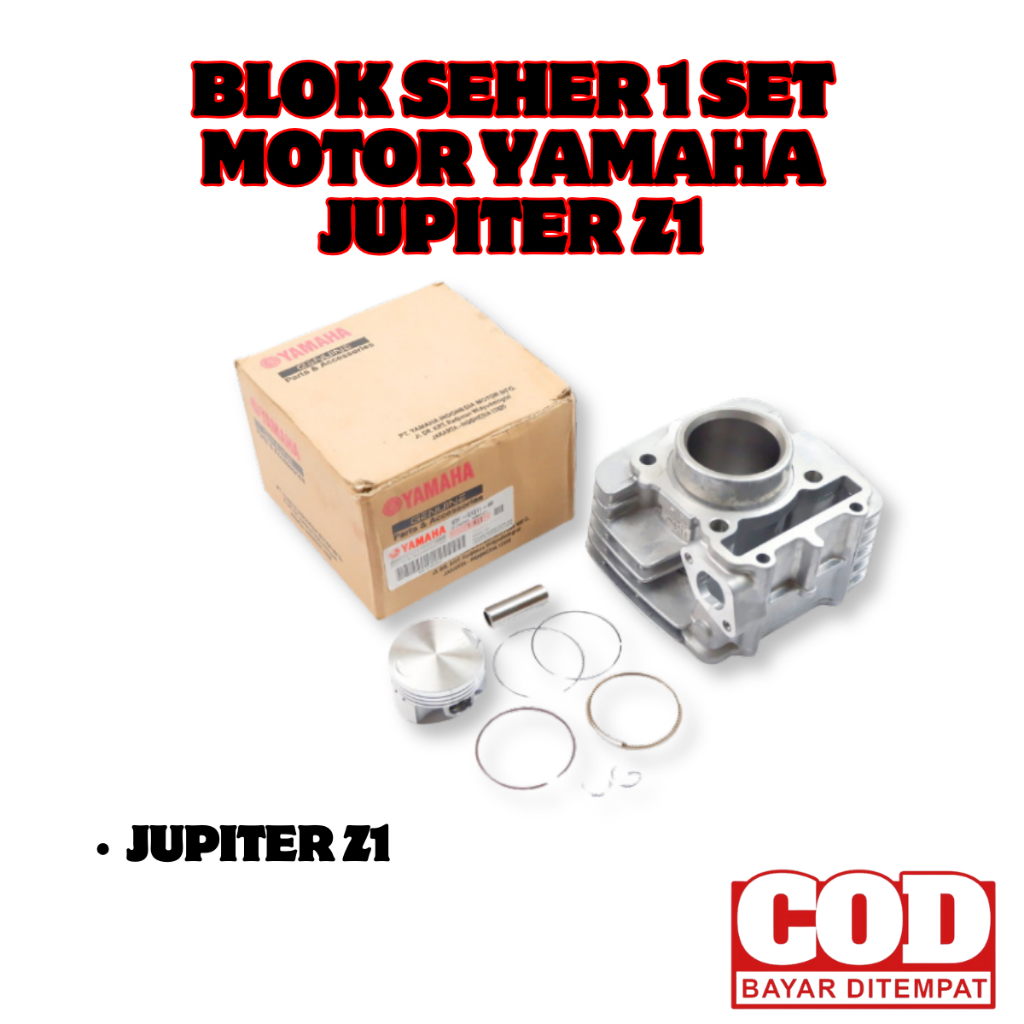 Blok Seher 1 Set Motor Yamaha Jupiter Z1 / Blok Mesin Yamaha Jupiter Z One - 1DY-E1311-10 ori onderd
