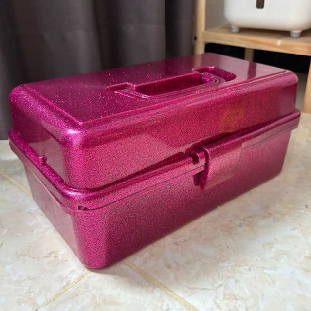 BOOKED — fashion muslim toolbox glitter dental hot pink (read desc)