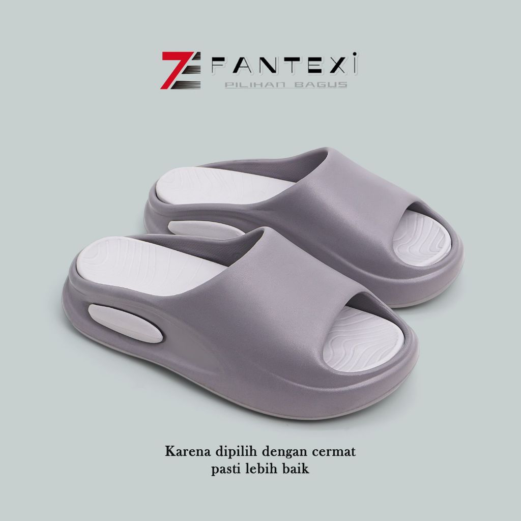 Sandal Selop Karet Pria Empuk Polos Terbaru