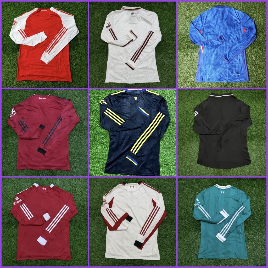 JERSEY BOLA PLAYER ISSUE PI LONGSLEEVEE LS LENGAN PANJANG HOME AWAY 3RD 2025 2026 REAL MADRID BARCEL