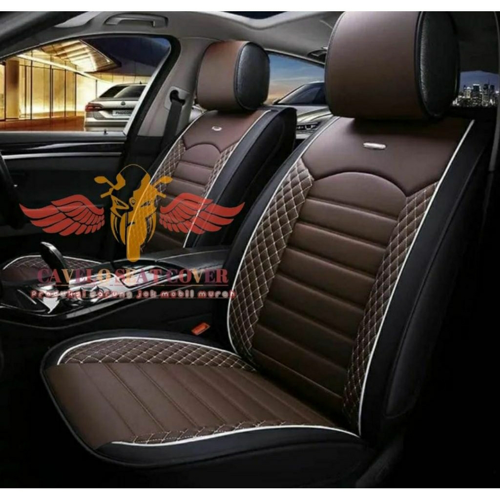 sarung jok mobil JAZZ 2008 bahan oscar asiaplas full set 2 baris