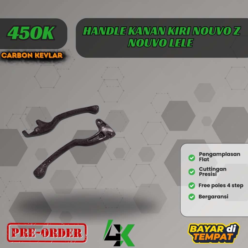 Handle Handel Kanan Kiri Nouvo Z Nouvo Lele Carbon Kevlar Karbon Fiber