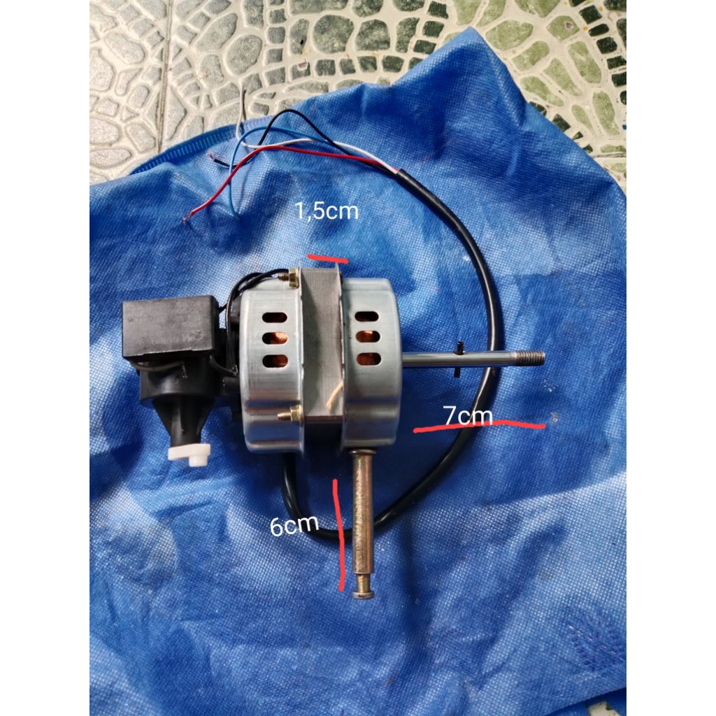 dinamo kipas angin 14-16inc, merk sogo, hidup, normal, copotan(bekas pakai), masih ngacir