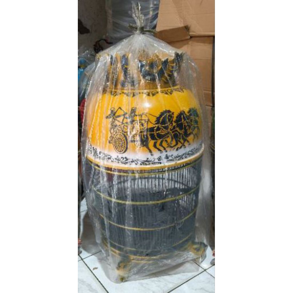 viral sangkar perkutut kreta mahkota fiber