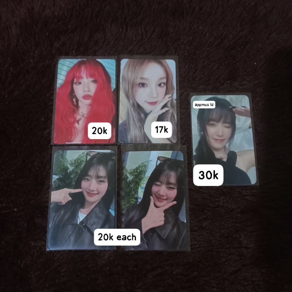photocard pc official (G)-IDLE I-DLE miyeon, minnie, soojin, soyeon, yuqi, shuhua