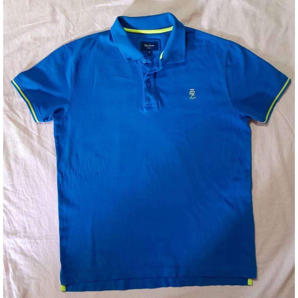 Kaos Polo Pria Lengan Pendek Merek Pepe Jeans London Original /Preloved
