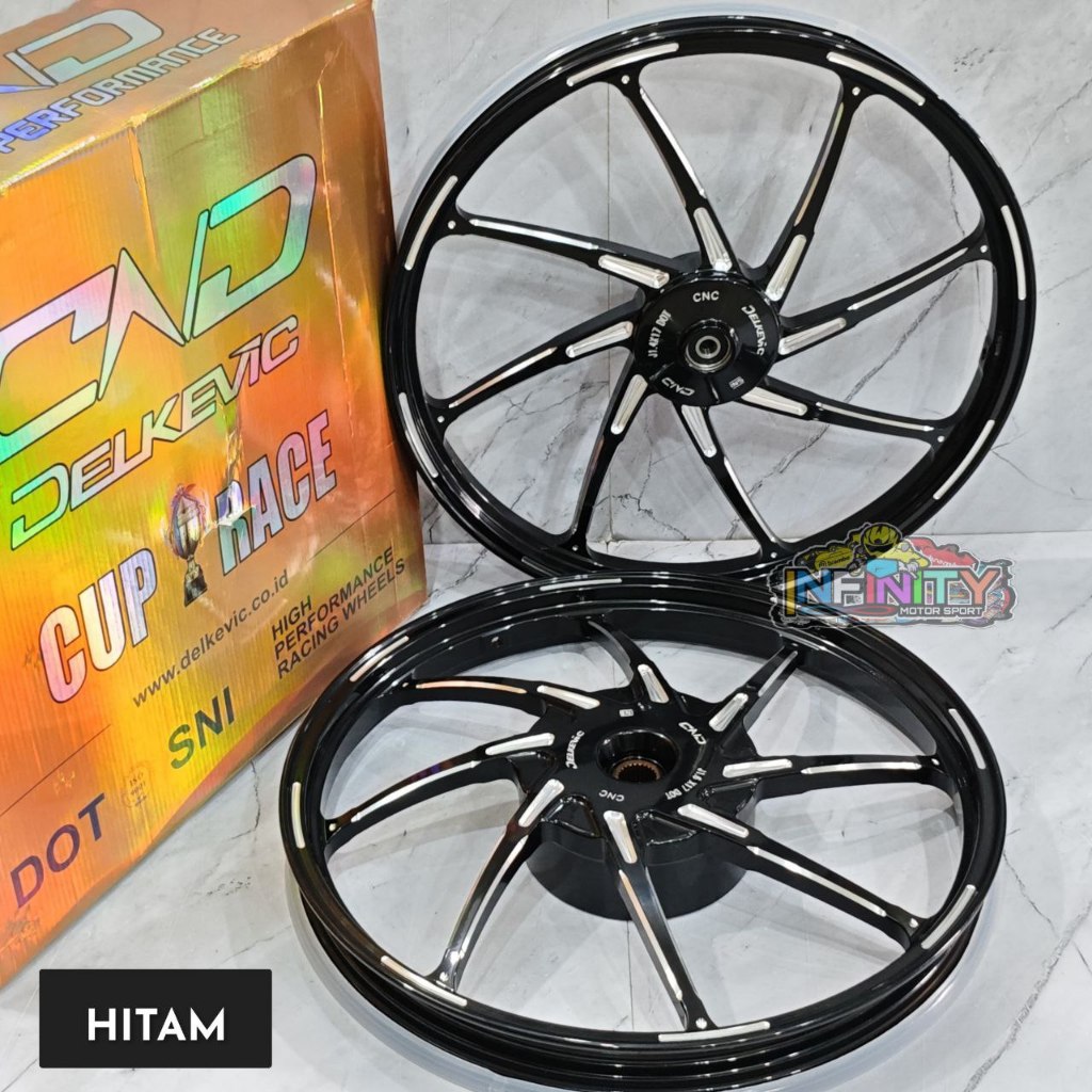 VELG DELKEVIC ORIGINAL M8 RING-17 VARIO 125 VARIO 150 AEROX MIO SPORTY MIO J MIO SMILE  PALANG 8 MOT