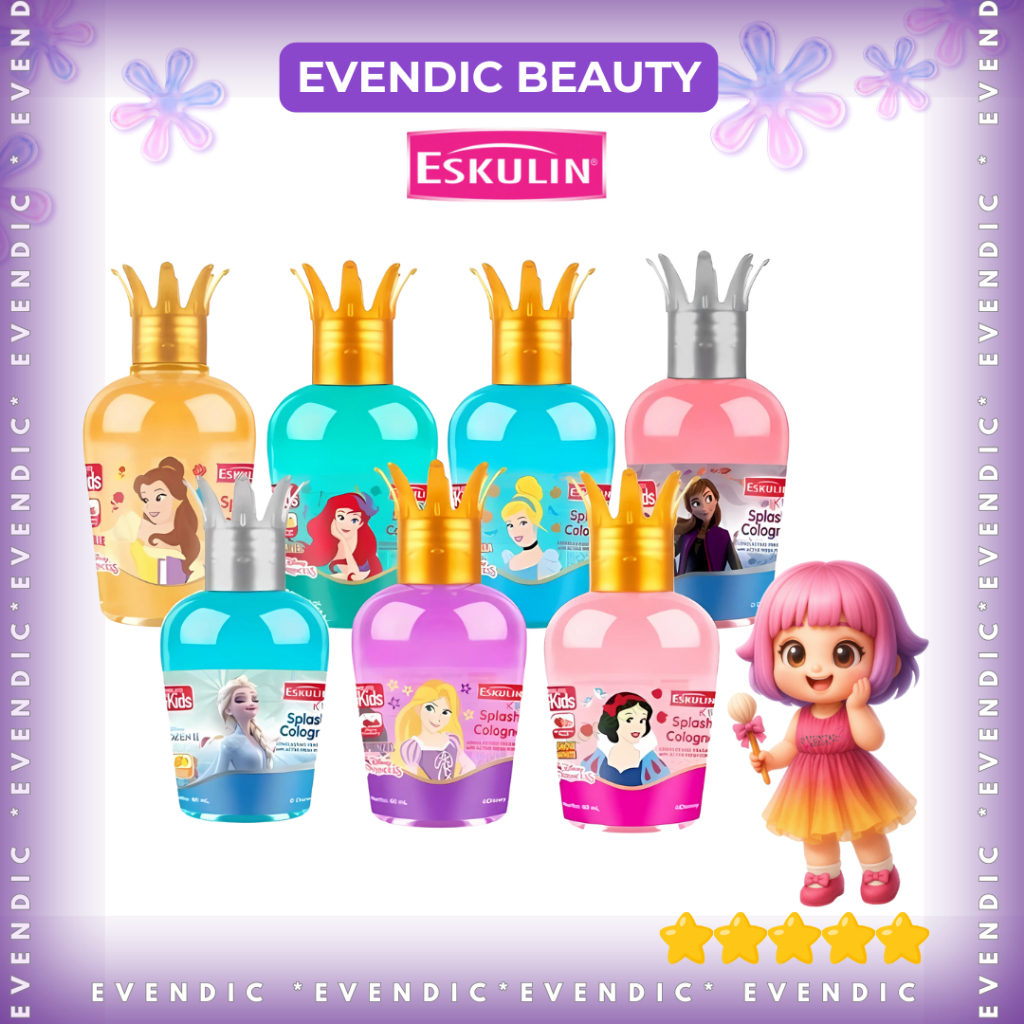 READY Eskulin Kids Spray Cologne Princess 60ml | Eskulin Kids Princess Splash Cologne 60ml | BPOM