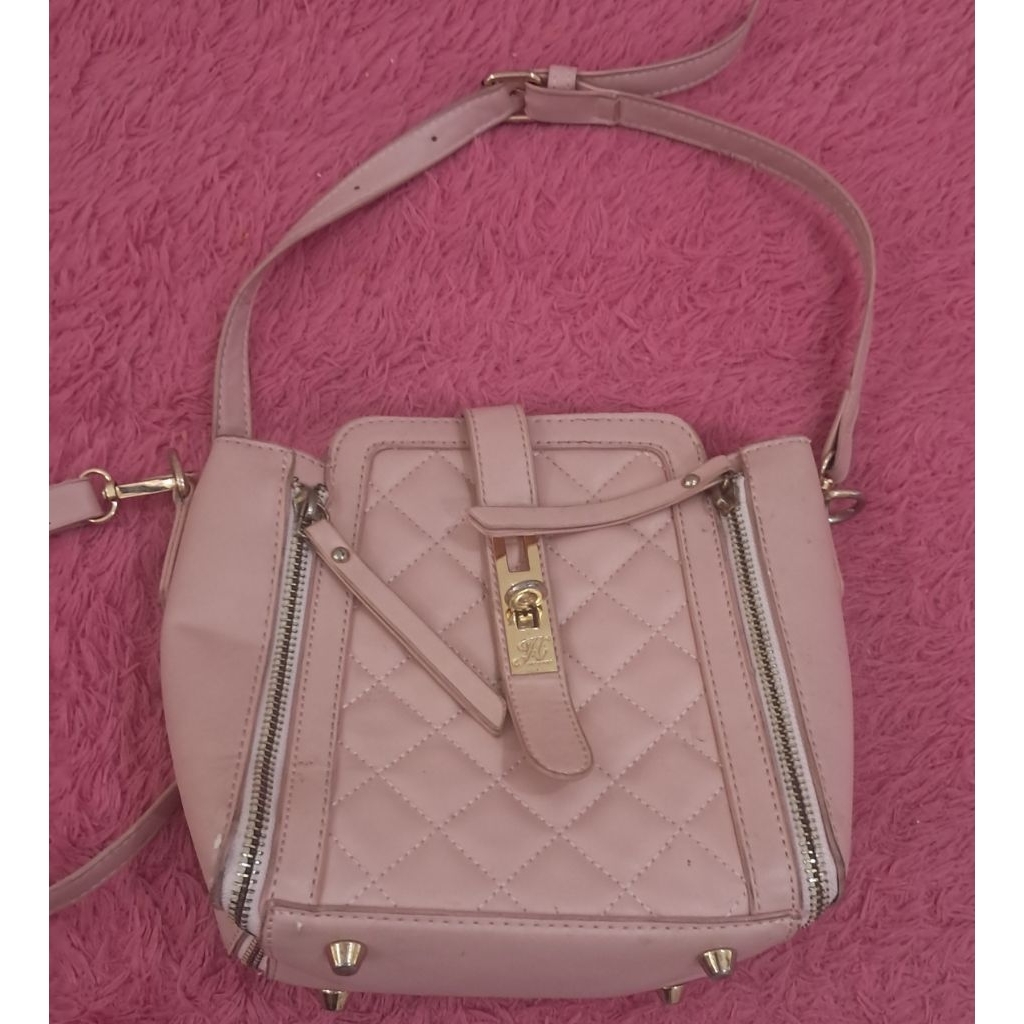 Tas Wanita Selempang Jims Honey warna pink - Preloved