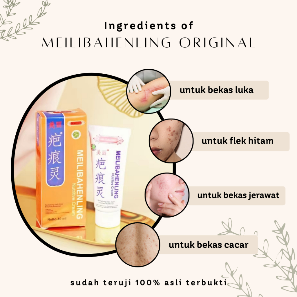MEILIBAHENLING CREAM BPOM - MEILIBAHENLING BPOM