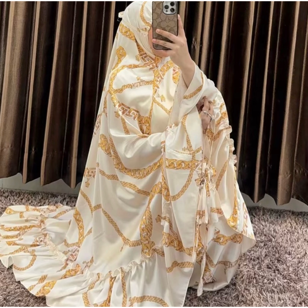 RGB Mukena Lebaran Silk Sutra Rgb Original Bahan Adem