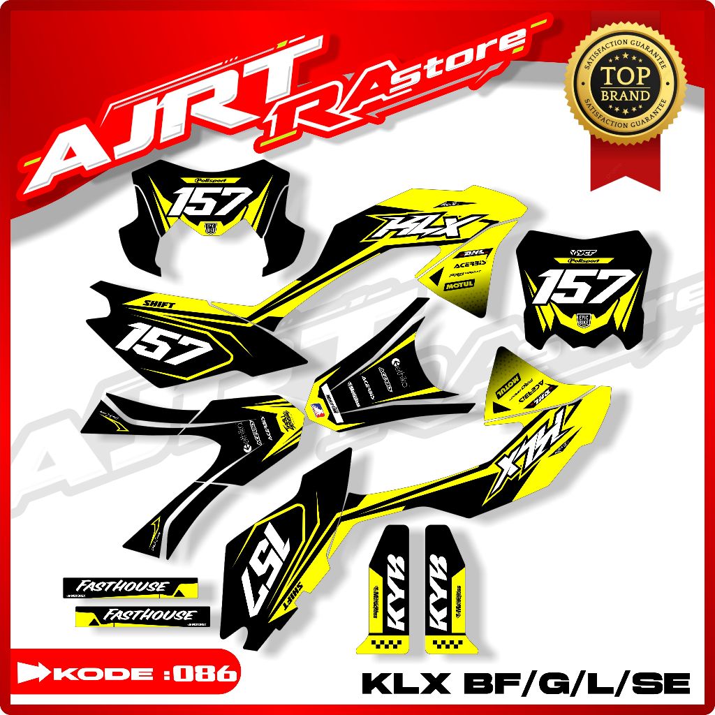 Decal Stiker Motor KLX bf/g/l/se - Stiker klx Full Body - Decal klx bf full body