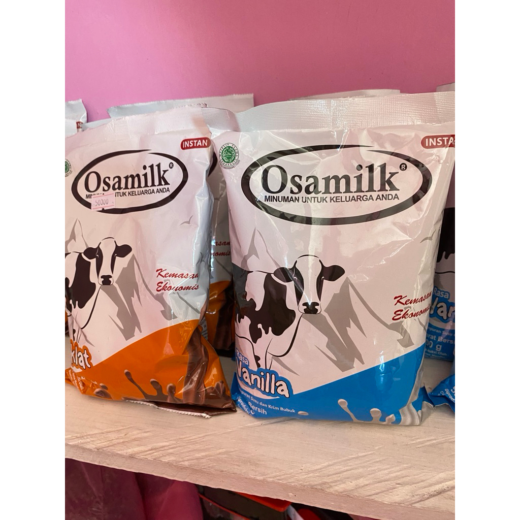 Susu Bubuk Osamilk Full Cream 1kg - Rasa Vanilla & Coklat, Tanpa Pengawet, Gizi Seimbang