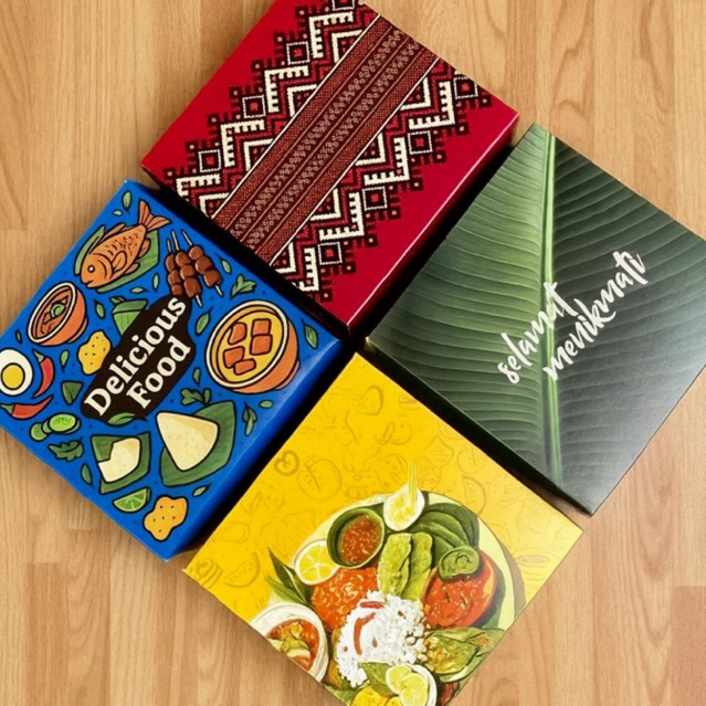 DUS NASI KOTAK MOTIF UK 20x20