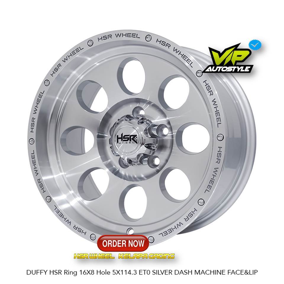 Velg Racing R16 PCD 5x114,3 Untuk Hilux Single, Innova Alphard New, Camry Taruna Terios HSR DUFFY