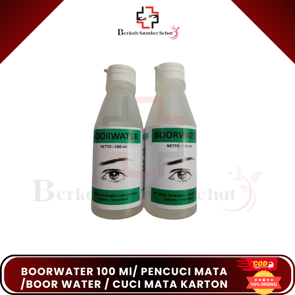 BOORWATER 100 Ml/ PENCUCI MATA /BOOR WATER / CUCI MATA KARTON