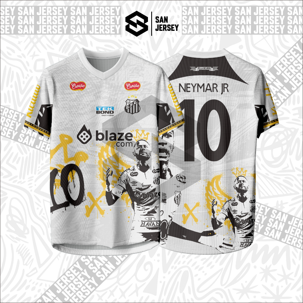 Jersey Fantasy Neymar Santos Full Printing