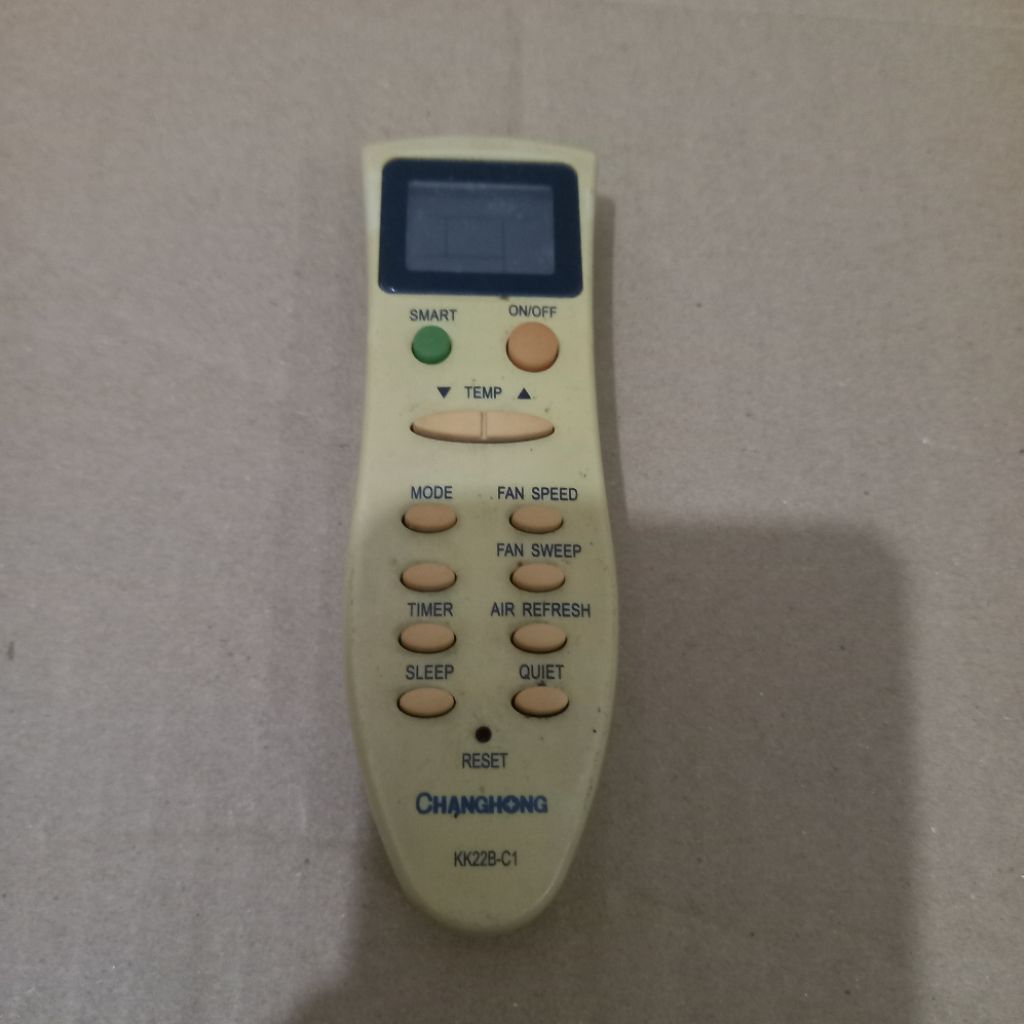Remote Remot AC CHANGHONG Original Asli . KK22B - C1 .