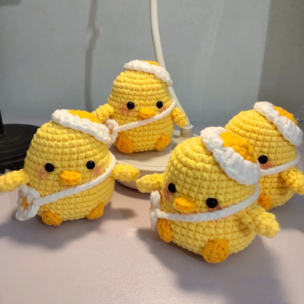 Boneka rajut bebek besar big boneka rajut lucu bebek kuning boneka rajut bebek amigurumi crochet