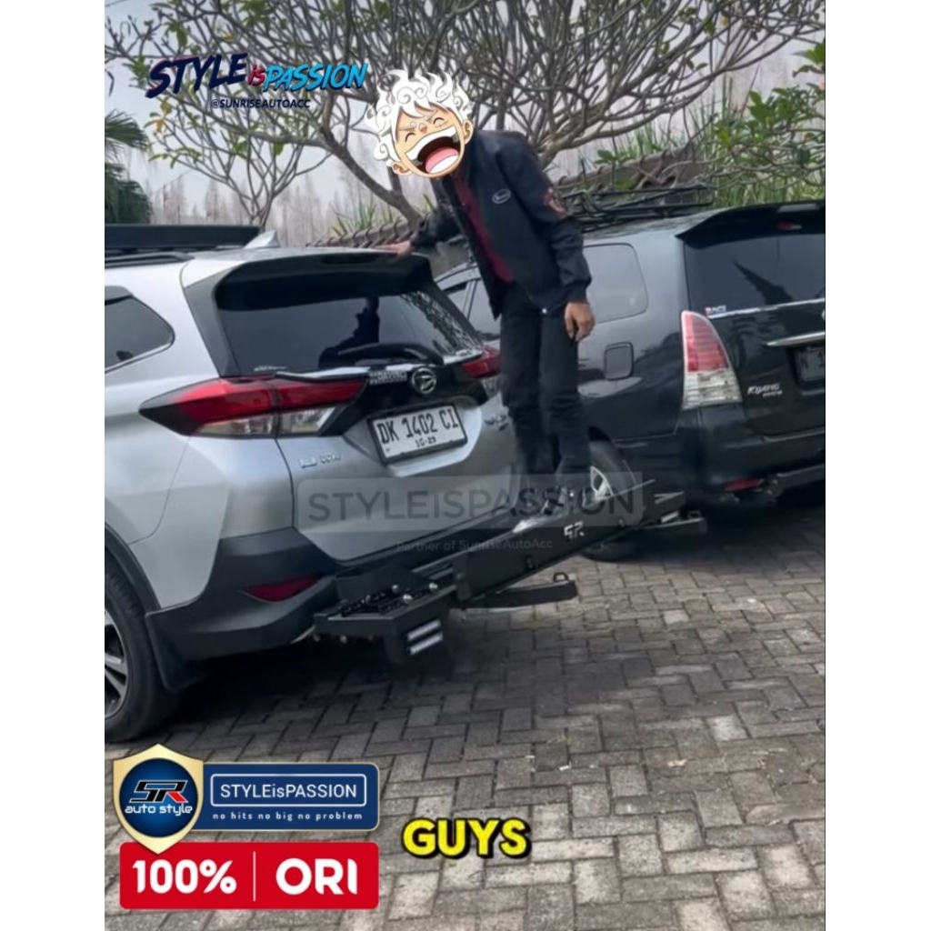 Car TowingGarage Anhang Avanza Angkut Motor Mobil Rush Terios 2020-2025 Plug and Play