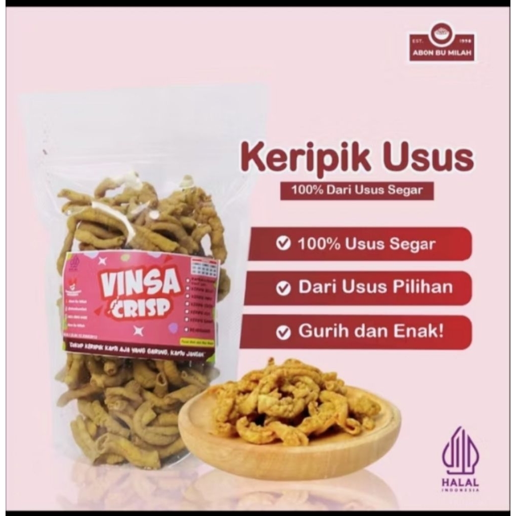 Keripik Usus Ayam / Usus Ayam / cemilan usus ayam goreng