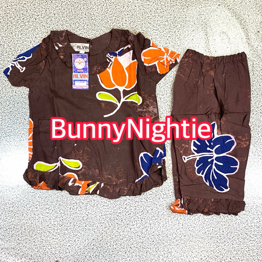 Stelan Batik Alvin Anak 3-8 Tahun | Stelan Batik Anak Perempuan