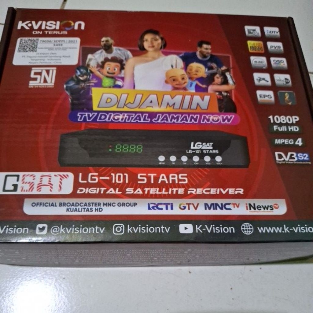 Paket TIMNAS Indonesia K-Vision - Tonton Sepak Bola Timnas Indonesia dengan Voucher Aktifasi