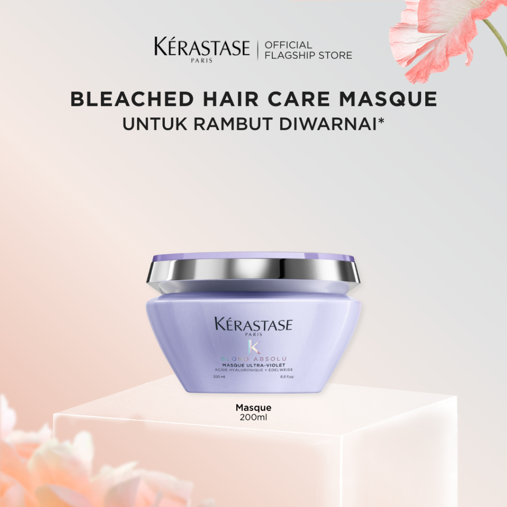 Kerastase Blond Absolu Masque Ultra Violet 200ml Hair Masque for Bleached Hair - Masker Rambut untuk