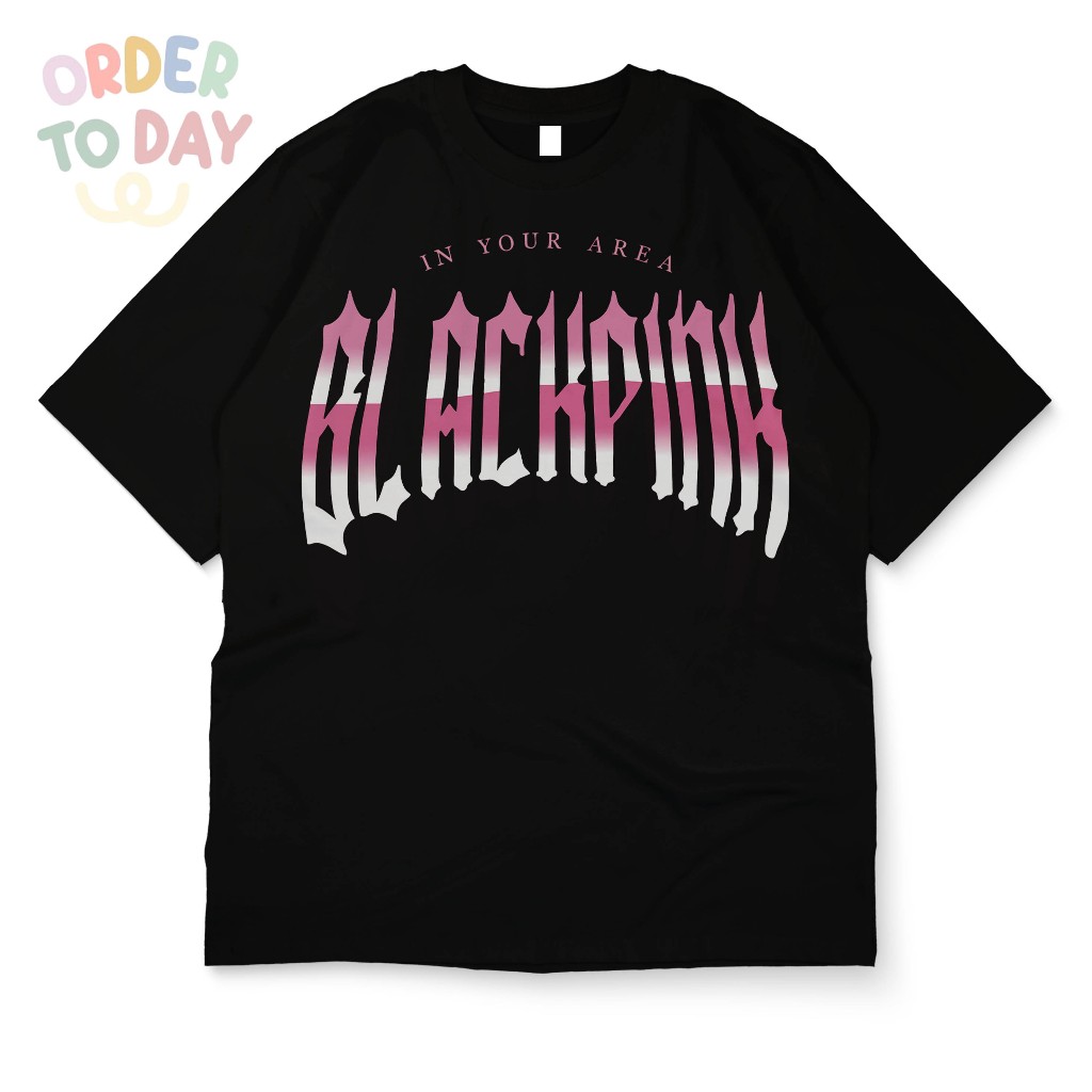 OTD T-Shirt Oversized Unisex | kaos Oversized Blackpink Blink Pria dan Wanita