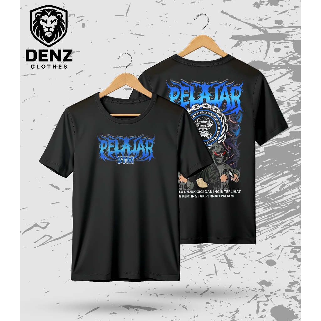 Denz Kaos Pelajar STM - Baju Distro Sekolah Teknik Menengah Viral Keren