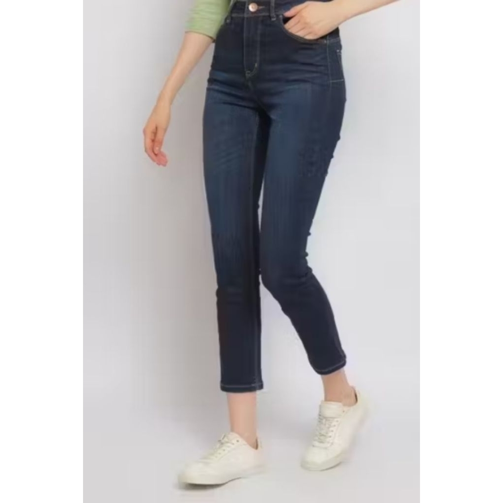 Skinny jeans wanita dual jeans