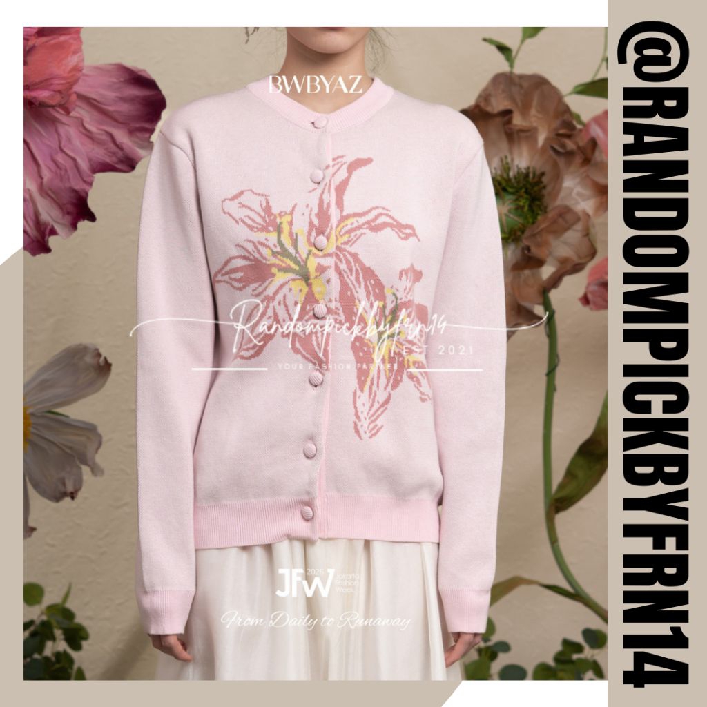 LORAINE BLOOMING CARDIGAN BWBYAZ || CLAIRE BLOSSOM KNIT BWBYAZ || CAROLINE BLOOMING SHIRT BWBYAZ