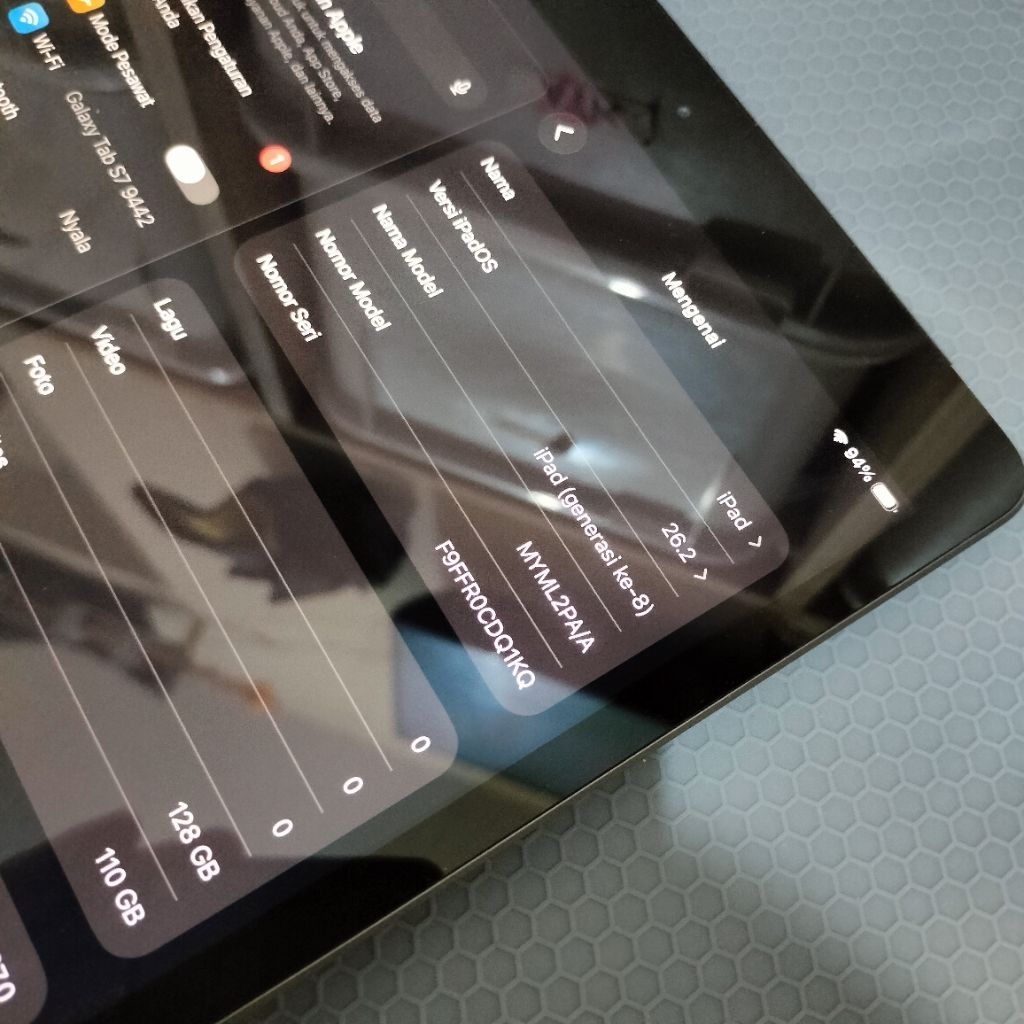 ipad 8 128gb wifi celluler ibox mulus second