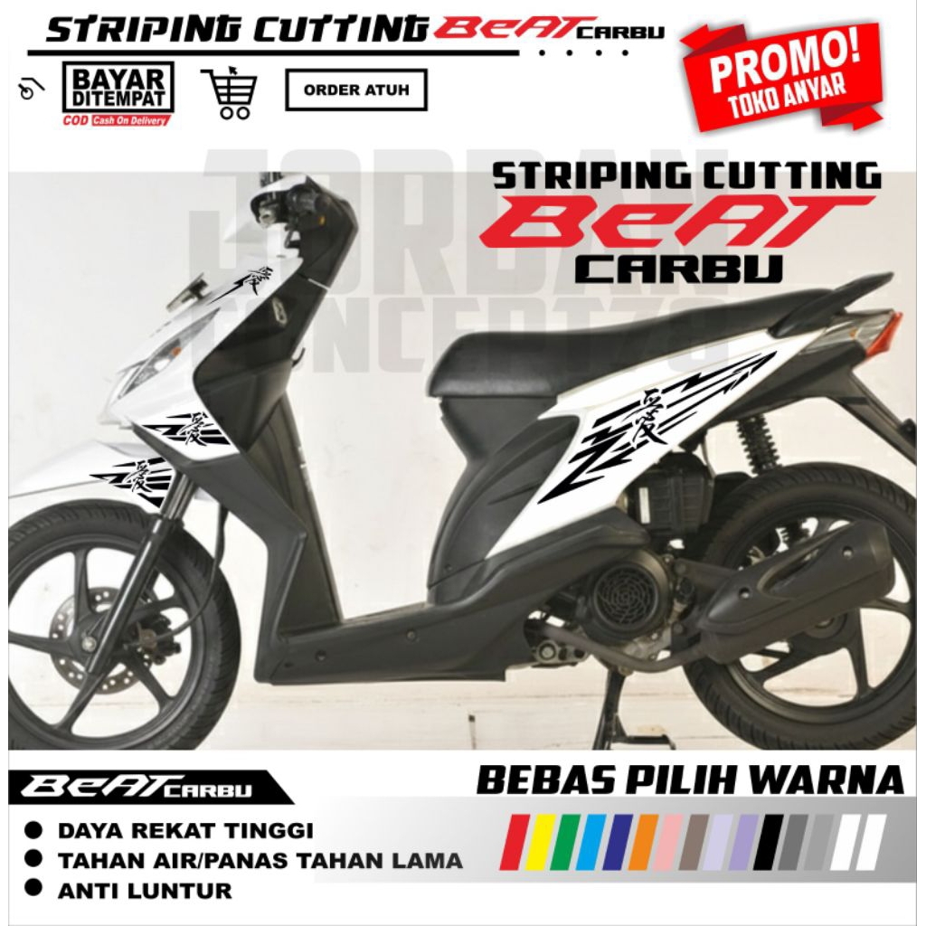 STRIPING BEAT KARBU / STRIPING CUTTING BEAT KARBU / STRIPING VARIASI BEAT KARBU
