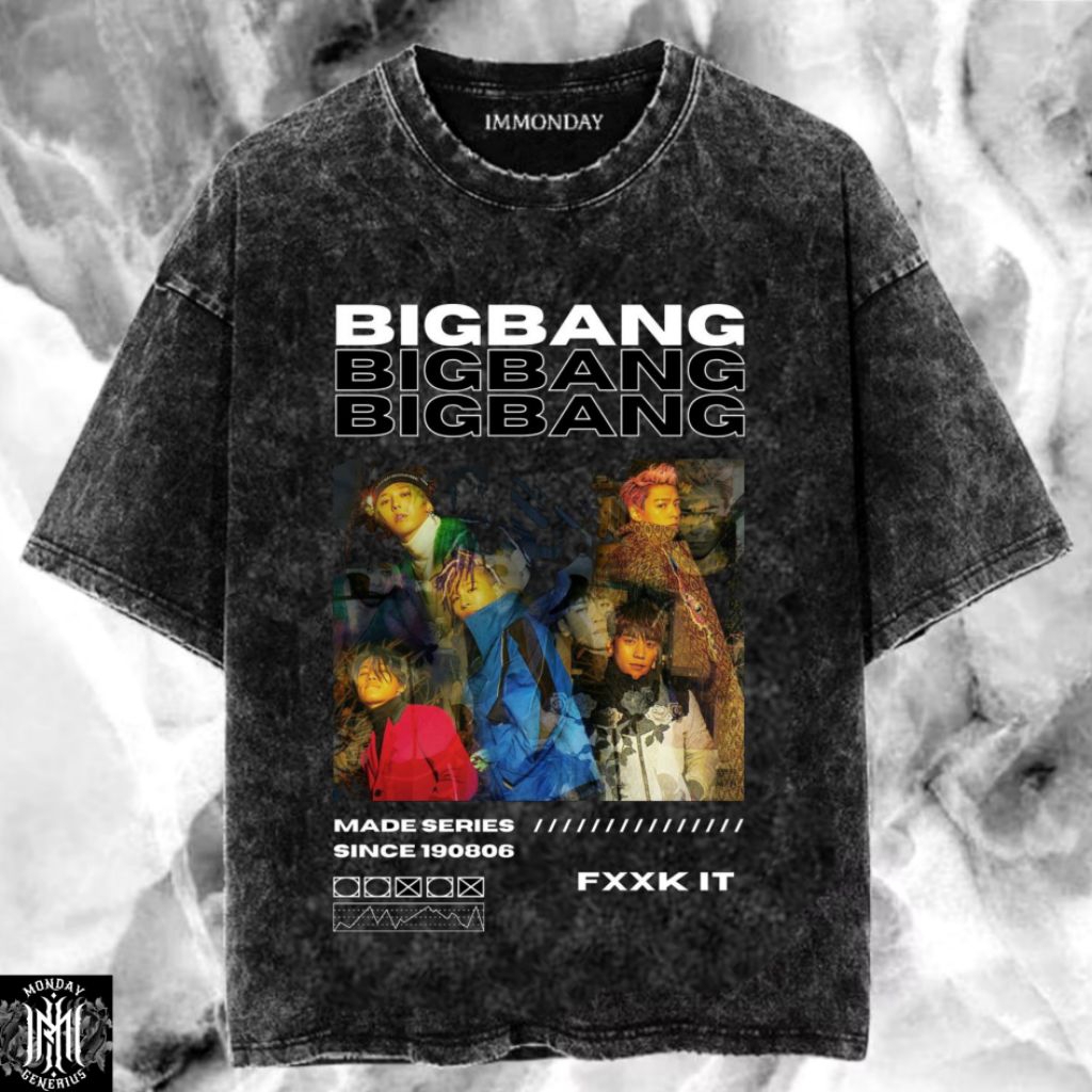 IMMONDAY KAOS OVERSIZE WASHING | BIGBANG FXXT | BAJU WASHING VINTAGE TEE | KAOS K-POP DISTRO | KAOS 
