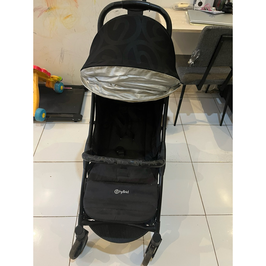 preloved stroller hybrid cabin size black