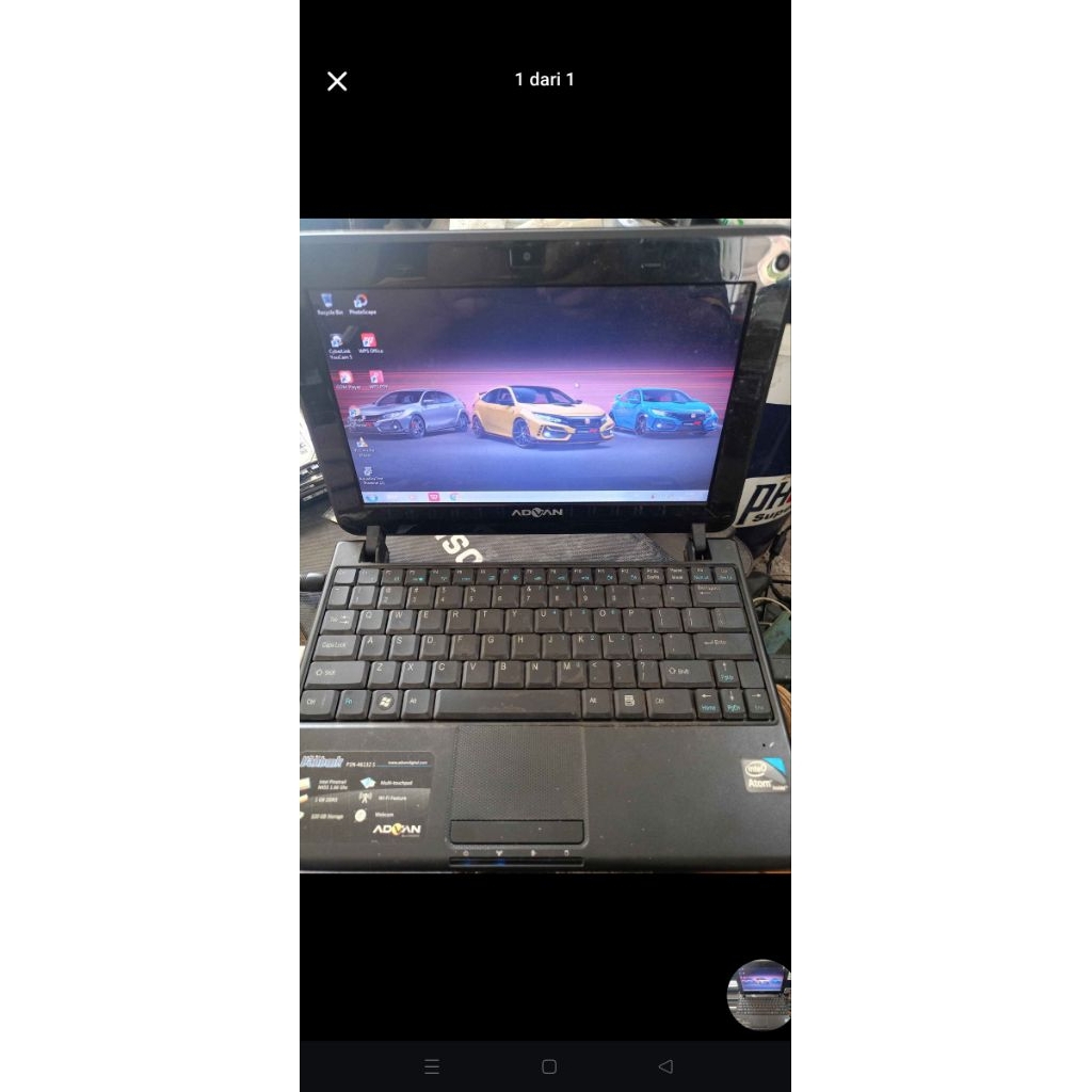 netbook merk advan minusan