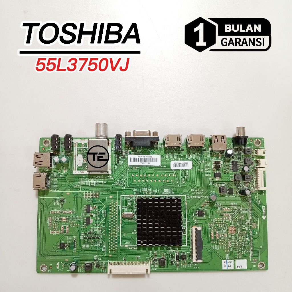 TOSHIBA 55L3750VJ MOBO MODUL TV TOSHIBA 55L3750VJ MAINBOARD MOTHERBOARD MESIN TV LED