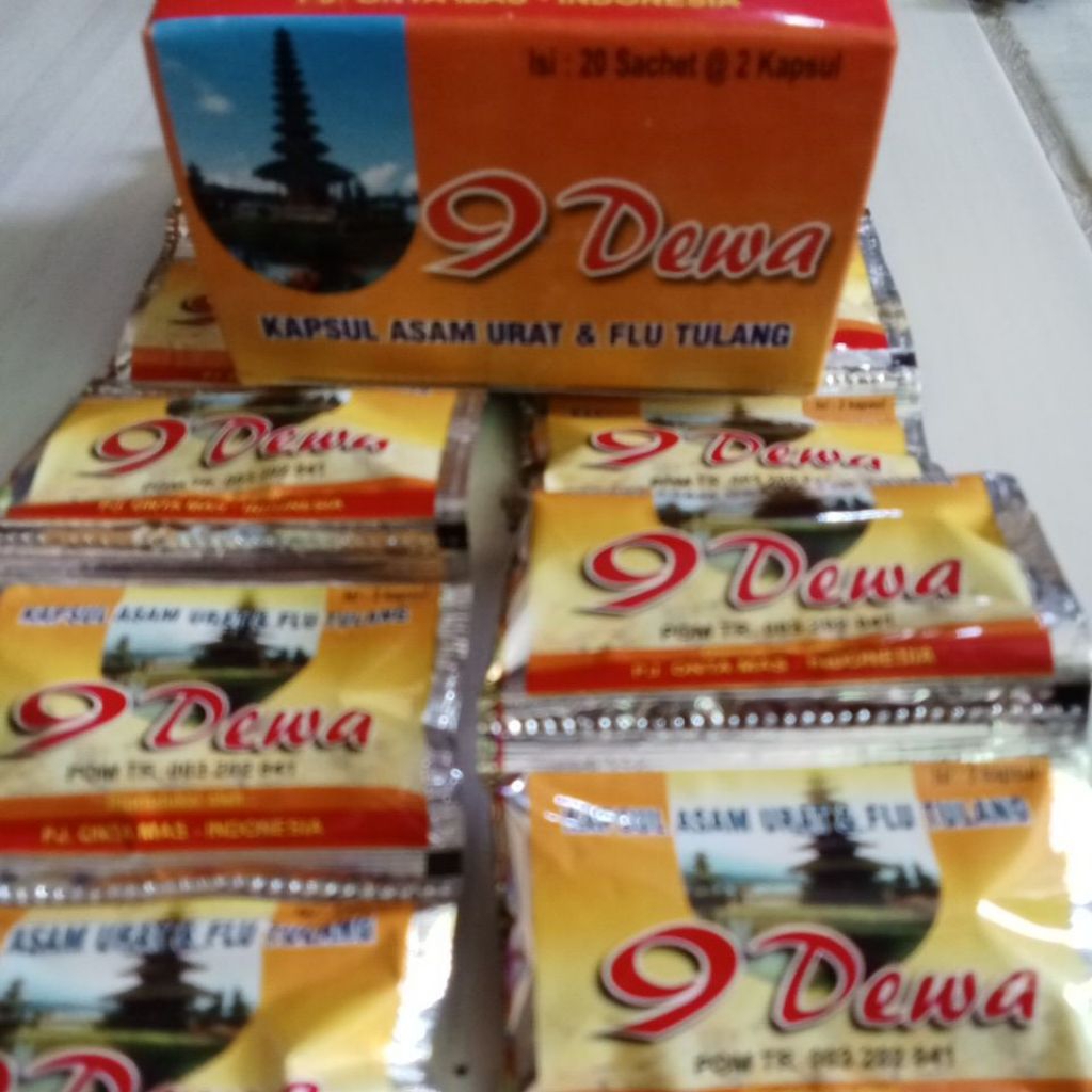 kapsul asam urat dan flu tulang 9 dewa