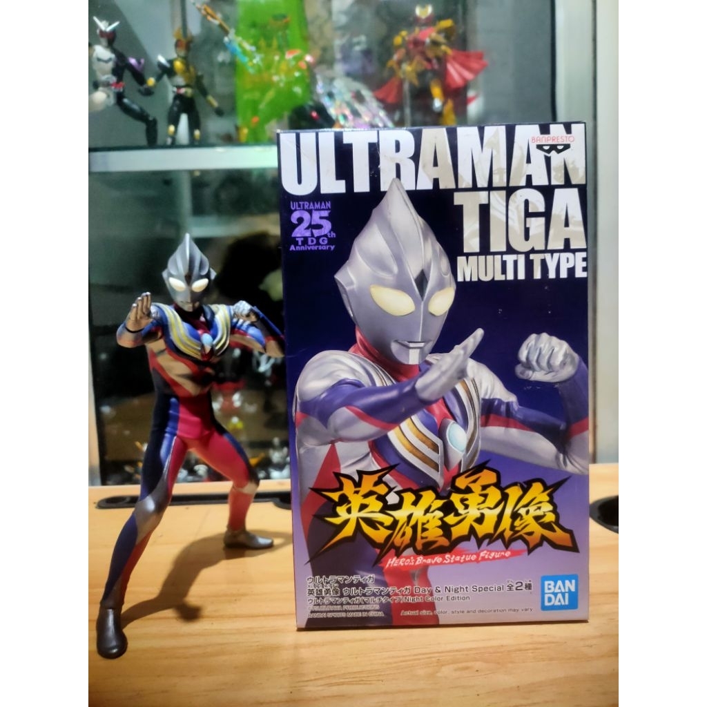 HERO'S BRAVE STATUE ULTRAMAN TIGA ORI BANDAI