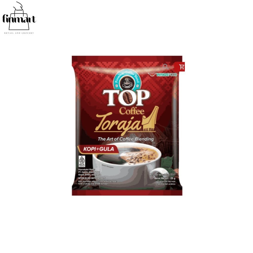 Top Kopi Toraja Renceng 10 x 25 Gr - Premium Coffee Blend
