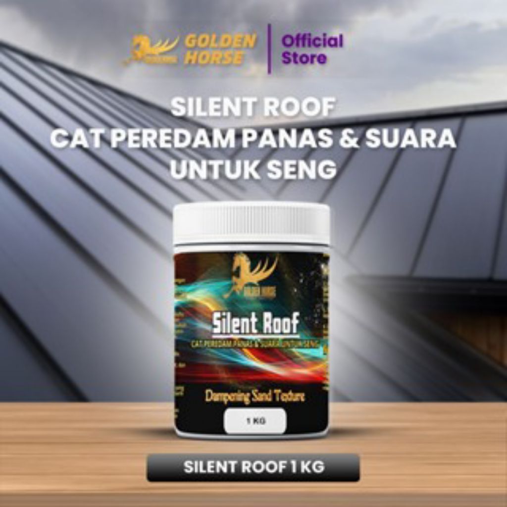 golden horse silent roof cat peredam panas dan suara hujan 1kg